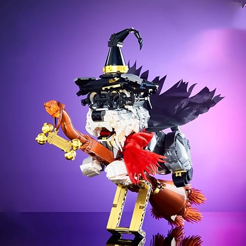 M Menbis Narwhals Magic Dog Bausteine Set – 1298 Teile DIY Magischer Hund Modell für Erwachsene & Jugendliche ab 16 Jahren, Fantasie-Sammelobjekt, Kompatibel mit 8mm Bausteinen. von M Menbis