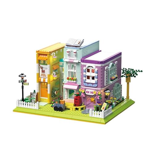 M Menbis Narwhals Mikrobaustein Coffee Shop Street Modular Bauset – 3 Architekturmodelle mit 1699 Teilen, 6mm Bausteine – Kreatives DIY-Spielzeug für Erwachsene & Jugendliche. M Menbis Narwhals Mikrobaustein Coffee Shop Street Modular Bauset – 3 Architekturmodelle mit 1699 Teilen, 6mm Bausteine – Kreatives DIY-Spielzeug für Erwachsene & Jugendliche. von M Menbis