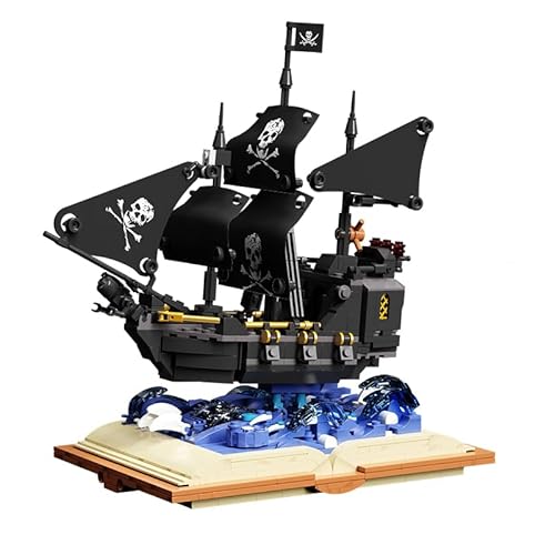 M Menbis Narwhals Piratenschiff 919-teiliges Baustein-Set – STEM Lernmodell für Kinder, kompatibles Konstruktionsspielzeug mit detailliertem Design. von M Menbis