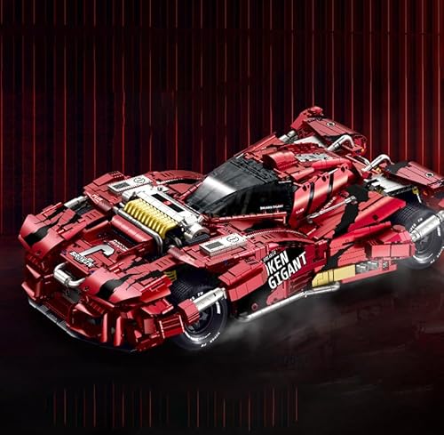 M Menbis Narwhals Sportwagen Shooter Supercar Bausatz – 4158 Teile Rennwagenmodell, Klassisches Design, Kompatibel mit 8mm Bausteinen für Erwachsene & Jugendliche ab 16 Jahren von M Menbis