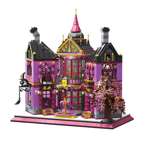 M Menbis Narwhals Toys 1366 Teile Magisches Schloss Mikro-Baustein-Set – Mini-Baustein-Konstruktionsmodell, kompatibel mit 6mm Steinen, kreatives 3D-Puzzle für Erwachsene & Jugendliche ab 12 Jahren. von M Menbis