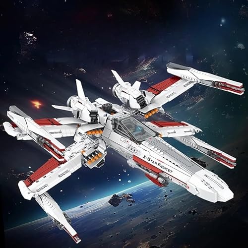 M Menbis Narwhalsc MOC SF/SW Raumschiff-Bausatz 1100 Teile – Fortgeschrittenes X-Wing Modell für Erwachsene, Kompatibel mit 8mm Bausteinen M Menbis Narwhalsc MOC SF/SW Raumschiff-Bausatz 1100 Teile – Fortgeschrittenes X-Wing Modell für Erwachsene, Kompatibel mit 8mm Bausteinen von M Menbis