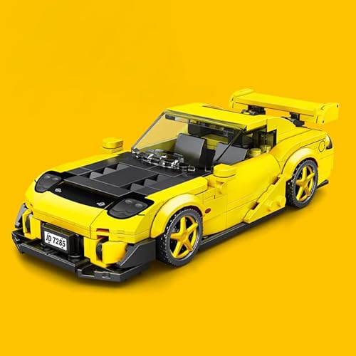 Menbis Mini-Sportwagen MOC-Bausatz, über 300 Teile DIY-Modellset für Jugendliche & Erwachsene, Sammler-Rennwagen-Kompatibel mit großen Marken – Ideal für Geburtstage & Feiertage (RX-7) von M Menbis