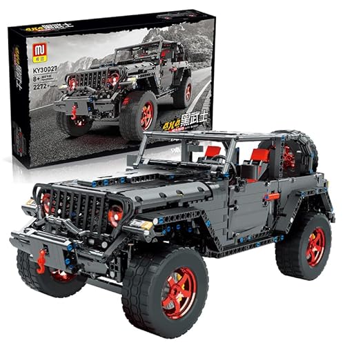 Narwhal 1:8 DIY Offroad-Fahrzeug Bausatz, 2272 Teile MOC Technic Geländewagen Modell, Kompatibel mit 8mm Bausteinen (Standardversion). von M Menbis