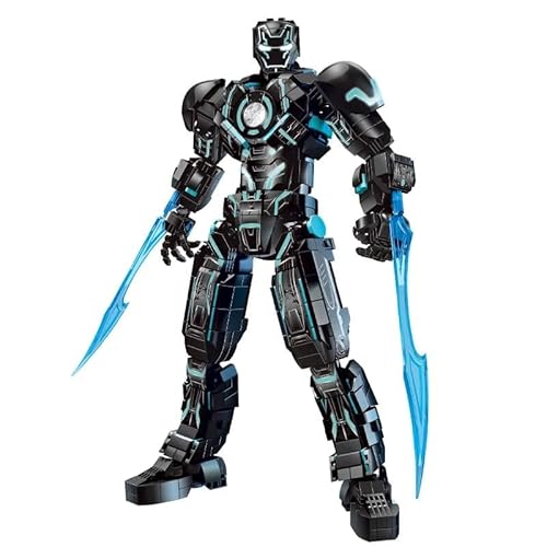 Narwhal 1505-teiliges Action Hero Baustein-Set mit LED-Beleuchtung, 8 mm Modulbausteine (MK-4) - Kreatives MOC-Bauset von M Menbis