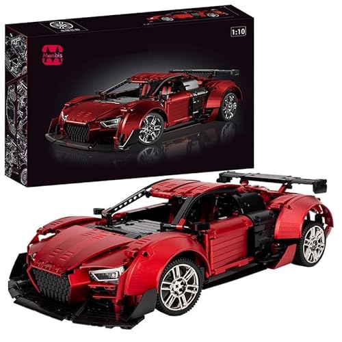 Narwhals 2914-teiliges Ad R8 Sportwagen-Bausteinset, Technic-Bausatz, Modell im Maßstab 1:8, Ideal für Erwachsene/Kinder. Narwhals 2914-teiliges Ad R8 Sportwagen-Bausteinset, Technic-Bausatz, Modell im Maßstab 1:8, Ideal für Erwachsene/Kinder. von M Menbis