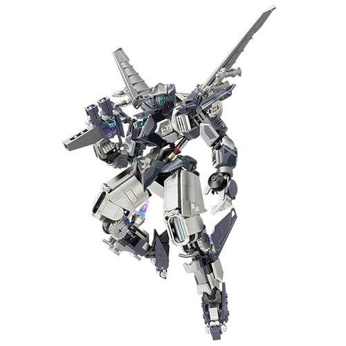 Narwhals 624PCS Transforming Mecha Robot MOC Bauset - 2-in-1 Kampfmodi, mechanisches Modell, kompatibel mit 8-mm-Technik-Blöcken, fortschrittliches Bauset für Kinder ab 14 Jahren (Battle Mecha) von M Menbis