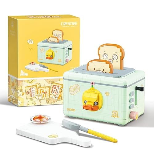 Narwhals 663-teiliges DIY-Baustein-Set, 8mm breite Steine kompatibel mit Technic, MOC-Baukonstruktion, Modellbauspielzeug für Erwachsene und Jugendliche ab 16 Jahren (Toaster). von M Menbis
