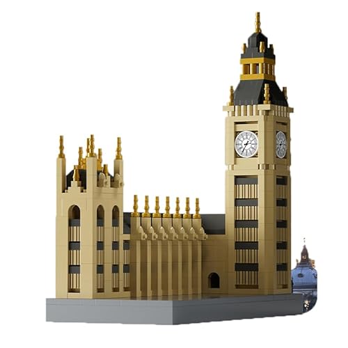 Narwhals Toys 1017 Teile Big-Ben Mikro-Bausteine-Set – Mini-Baustein-Konstruktionsmodell, kompatibel mit 3,5 Steinen, kreatives 3D-Puzzle für Erwachsene & Jugendliche ab 16 Jahren. von M Menbis
