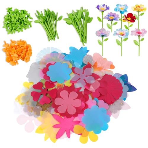 M SANMERSEN Spielzeug Zubehör Blumenstrauß Bastelsets Zubehör für die Herstellung von Blumen, DIY Kunst & Handwerk Zubehör Blumen Markt Spielzeugteile für Kinder Kleinkind Alter 4 5 6 7 8 Jahre alte von M SANMERSEN