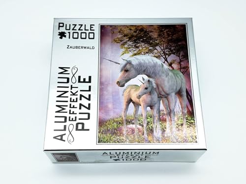Aluminium Effekt Puzzle - Motiv: Zauberwald: 1000 Teile Puzzle von M.I.C. Gnther GmbH&Co.KG