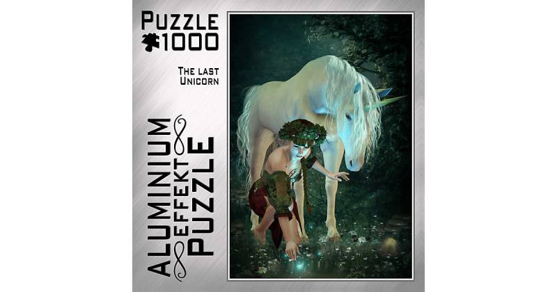 Aluminium Effekt Puzzle - 1000 Teile Puzzle Motiv: The last Unicorn von M.I.C. Marken. Ideen. Concepte.