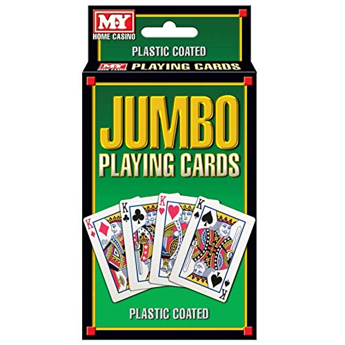 M.Y Jumbo-Spielkarten, wasserfeste Jumbo-Spielkarten, ideal für Partys, Gartenspiele und Spiele im Freien M.Y Jumbo-Spielkarten, wasserfeste Jumbo-Spielkarten, ideal für Partys, Gartenspiele und Spiele im Freien von M.Y