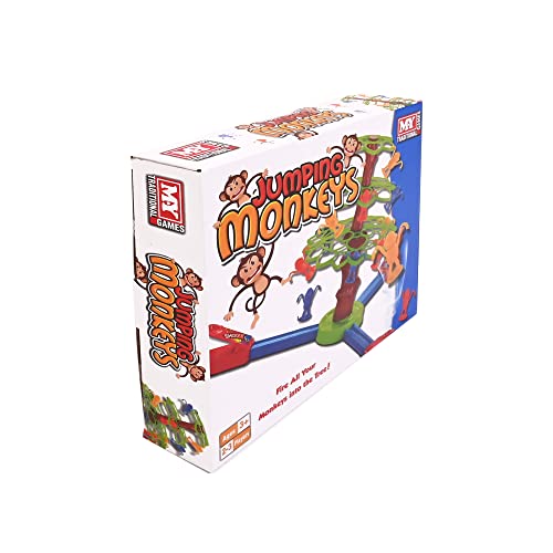 M.Y. Jumping Monkeys Traditionelles Brettspiel Familienbrettspiele Brettspiele für Kinder Spiele für Erwachsene und Kinder Familienspaß (Jumping Monkeys Game) von M.Y