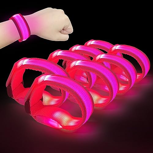M.best 8pcs LED Light Up Armbänder Glühen blinkende Armbänder Glühen in der dunklen Partyzubehör für Hochzeit, Raves, Konzert, Camping, Sportereignisse, Party M.best 8pcs LED Light Up Armbänder Glühen blinkende Armbänder Glühen in der dunklen Partyzubehör für Hochzeit, Raves, Konzert, Camping, Sportereignisse, Party von M.best