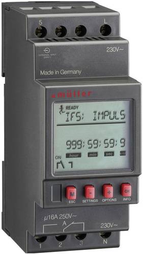 Müller MR 28.10 pro 230V 50-60Hz Hutschienen-Zeitschaltuhr digital 230 V/AC 4000W von Müller