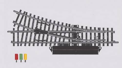 Märklin H0 K-Gleis (ohne Bettung) 2263 Weiche, rechts 168.9mm 2St. von Märklin