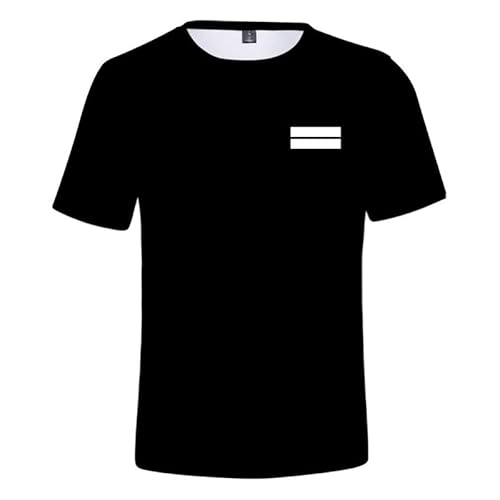 MABDO Anime Muichiro Tokito Hemd Kurzarm T-Shirt Bluse Cosplay Kostüm Unisex Black-B 3XL (Chest 124cm) von MABDO