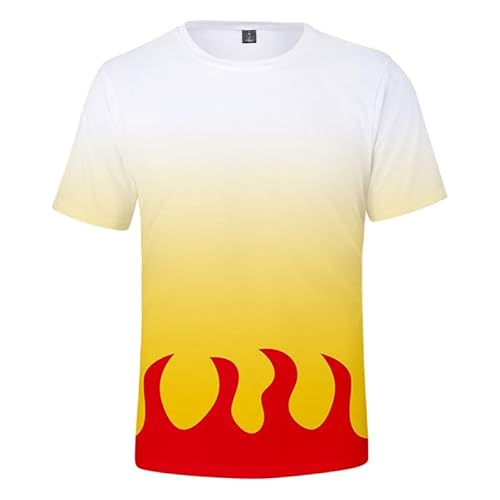 MABDO T-Shirt Kyoujurou Kurzarm Bluse T-Shirt Top Cosplay Kostüm Unisex Gold XS (Chest 88cm) von MABDO