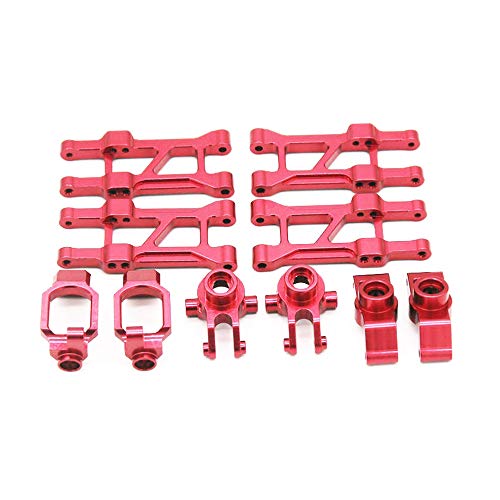 MABSSI für BG1506 BG1507 BG1508 BG1513 BG1518 1/12 RC Auto Metall Upgrade Zubehör Set Steering Cup Arm Kit DIY Teile, Rot von MABSSI