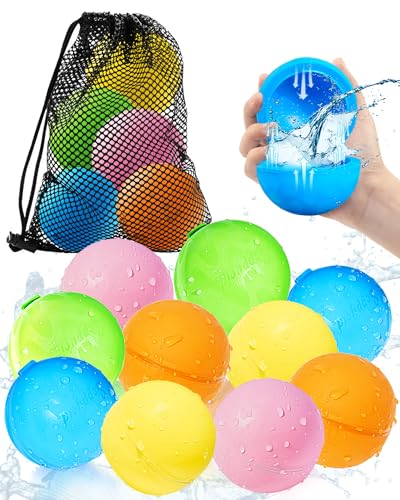 SOPPYCID Wiederverwendbare Magnetische Wasserballons, Wasserbombe Selbstdichtend Schnellfüllung, Sommerspielzeug, Outdoor-Wasserspielzeug, Outdoor-Aktivitäten Wasserkämpfe, Sommerparty von MACABAKA