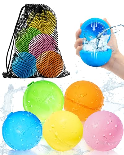 Wiederverwendbare Magnetische Wasserballon, Wasserbombe Selbstdichtend Schnellfüllung, Sommerspielzeug, Sommerparty Wasserspielzeug für Mädchen Jungen ab 3 Jahren von MACABAKA