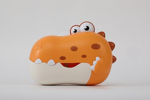 Dinosaur Baby Badespielzeug, Automatic Bubble Blowing Machine for Children (Gelb) von MACALOCA