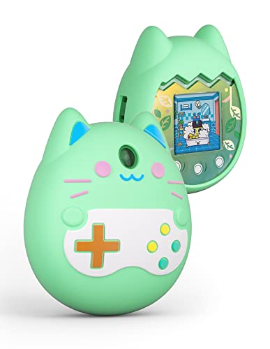 Schutzhülle für Tamagotchi Pix - Virtual Pet Game Machine,Silikon-Schutzhülle für Haustiere Spielkonsole Spielzeug (grün) von MACSYS