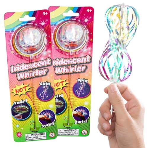 MACULPER 2 Pcs Rainbow Spinner Magic Rainbow Spinner Kinderspielzeug Ferienspielzeug für Kinder Party Freizeit Innen,Draußen,Kinder Erwachsene von MACULPER