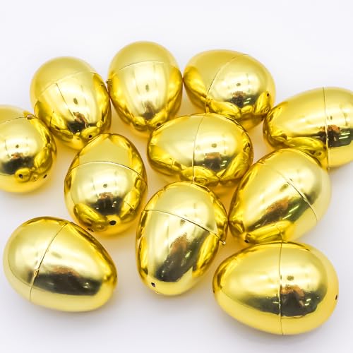 MACULPER 12 Stück Gefüllte Ostereier,Osterei zum Befüllen Goldene Ostereier Glänzende Metallische Easter Korb Stuffs Füllstoffe Ostern Geschenk für Ostern Themenparty Gunst Klassenzimmerprei MACULPER 12 Stück Gefüllte Ostereier,Osterei zum Befüllen Goldene Ostereier Glänzende Metallische Easter Korb Stuffs Füllstoffe Ostern Geschenk für Ostern Themenparty Gunst Klassenzimmerprei von MACULPER
