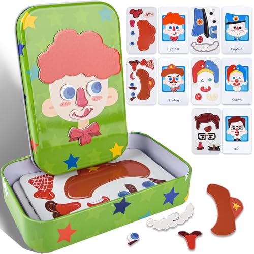 MACULPER Puzzle ab 1 2 3 Jahre, 35 Stück Spielzeug Puzzle Magnetisches Puzzle Eisenkastenspie Magnetpuzzle Kinder Lernspielzeug Lernspielzeug Kinderpuzzle Geschenk für Jungen und Mädchen von MACULPER