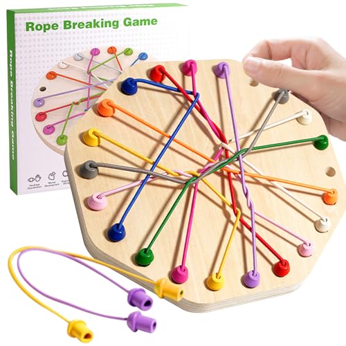 MACULPER Rope Challenge-SpielKnots Rope Untangling Tisch Strategie Brettspiel Seil Puzzle Brettspiel Seil Sortier Logik Spiele Knot Geschicklichkeitsspiel mit Herausforderungen, Tragbares Reisespiel MACULPER Rope Challenge-SpielKnots Rope Untangling Tisch Strategie Brettspiel Seil Puzzle Brettspiel Seil Sortier Logik Spiele Knot Geschicklichkeitsspiel mit Herausforderungen, Tragbares Reisespiel von MACULPER