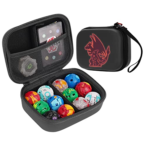 MADCAT Organizer-Aufbewahrungsbox, kompatibel mit 12 Bakugan Battle Planet und BakuCores, Armored Alliance, Geogan Rising, Schwarz von MADCAT