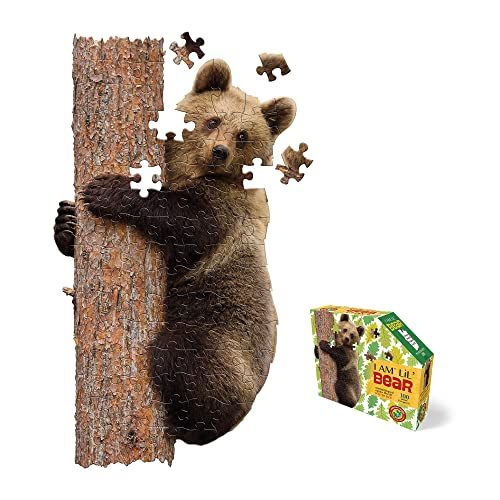 Madd Capp 884003 Shape Puzzle Junior Bär, Konturpuzzle 100 Teile, für Kinder und Erwachsene von Madd Capp