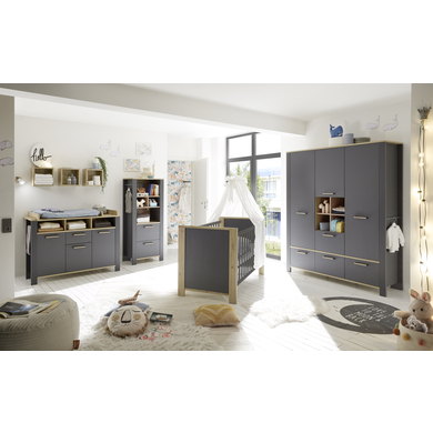 Mäusbacher Kinderzimmer Tom Inkl. Standregal und Hängeregale von Mäusbacher