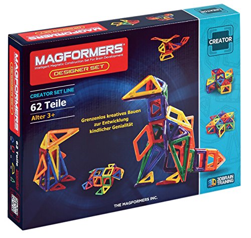 MAGFORMERS 2042622 274-15 Konstruktionsspielzeug, 3 Jahre to 99 Jahre, 62 Teile, Red, Blue, Yellow, Green, White MAGFORMERS 2042622 274-15 Konstruktionsspielzeug, 3 Jahre to 99 Jahre, 62 Teile, Red, Blue, Yellow, Green, White von MAGFORMERS