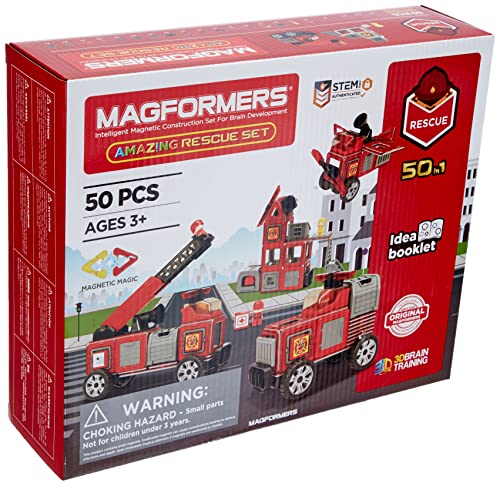 MAGFORMERS GmbH 278-56 Magformers Amazing Rescue Set 50T, bunt, ab 36 Monate von MAGFORMERS