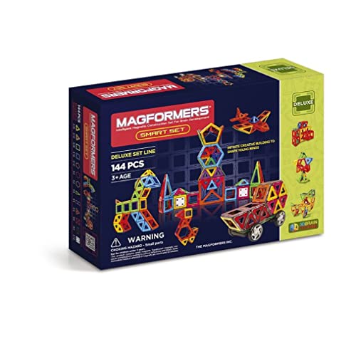 Magformers 710001 144-teilige magnetische Bausteine Smart Set, 144dlg, Mehrfarbig Magformers 710001 144-teilige magnetische Bausteine Smart Set, 144dlg, Mehrfarbig von MAGFORMERS