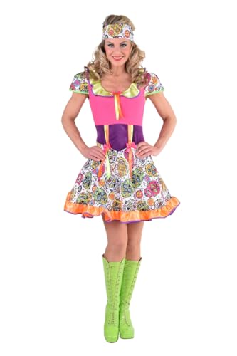 Vrolijk Mexicaans Dia De Los Muertos Vrouw Kostuum Vrolijk Mexicaans Dia De Los Muertos Vrouw Kostuum von MAGIC BY FREDDYS