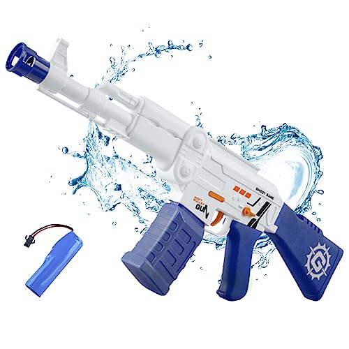 MAGIC SELECT Elektrische Wasserpistole. Automatische Wasserpistole mit großer Reichweite für Kinder, wiederaufladbarer USB-Akku, mit 200 ml Hochdrucktank. Sommerspielzeug, Pool, Strand. von MAGIC SELECT