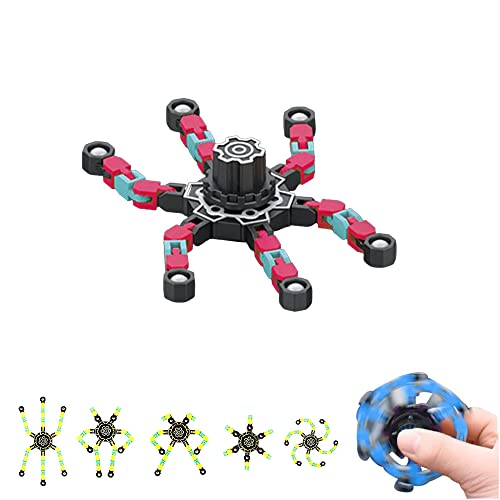 Fingertip Spin Top Toy, Fidget Transformierbare Anti Stress Spinner Toys, Verformbares Mechanischer Fingerspitzen Spinner Spielzeug, Zappelspielzeug (s4364) von MAGIC SELECT