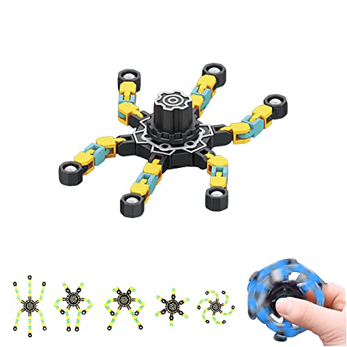 Fingertip Spin Top Toy, Fidget Transformierbare Anti Stress Spinner Toys, Verformbares Mechanischer Fingerspitzen Spinner Spielzeug, Zappelspielzeug (s4388) von MAGIC SELECT