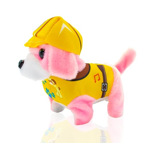 MAGIC SELECT Elektronischer Spielzeughund, der Bellt und Rennt. Welpen mit gelbem Anzug. Elektrisches Haustier für Kinder. (AA-Batterien Nicht im Lieferumfang enthalten) von MAGIC SELECT