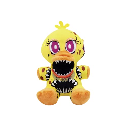 MAGIC SELECT Plushies kompatibel mit Five Night at Freddy FNAF, Nightmare Chica Plüschtier, 18 cm, fünf Nächte in Freedy, Tierspielzeug, Geburtstagsgeschenk für Jungen und Mädchen MAGIC SELECT Plushies kompatibel mit Five Night at Freddy FNAF, Nightmare Chica Plüschtier, 18 cm, fünf Nächte in Freedy, Tierspielzeug, Geburtstagsgeschenk für Jungen und Mädchen von MAGIC SELECT
