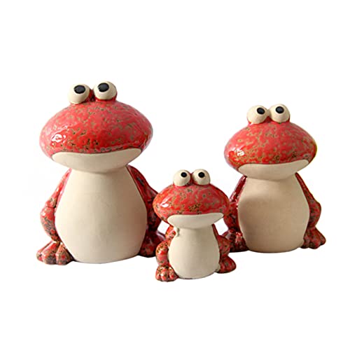 MAGICLULU 1 Frosch Dekorative Ornamente Figuren Skulptur Plüsch Outdoor- Dekoration Zwerge Groß Statuen Dinosaurier Draußen Miniatur Aquarium Gnom Ausgestopft Rot Keramik MAGICLULU 1 Frosch Dekorative Ornamente Figuren Skulptur Plüsch Outdoor- Dekoration Zwerge Groß Statuen Dinosaurier Draußen Miniatur Aquarium Gnom Ausgestopft Rot Keramik von MAGICLULU