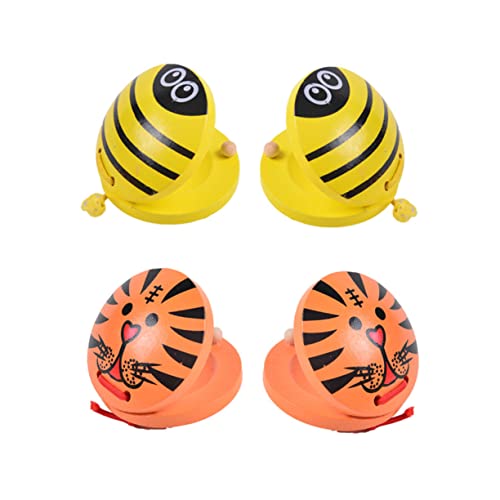 MAGICLULU 1 Paar Holz Percussion Spielzeugset für Musikinstrumente Karikatur Tiger Orange Früherziehung Sicher und Leicht Fördert Musikalische Fähigkeiten und Sensorische Entwicklung MAGICLULU 1 Paar Holz Percussion Spielzeugset für Musikinstrumente Karikatur Tiger Orange Früherziehung Sicher und Leicht Fördert Musikalische Fähigkeiten und Sensorische Entwicklung von MAGICLULU