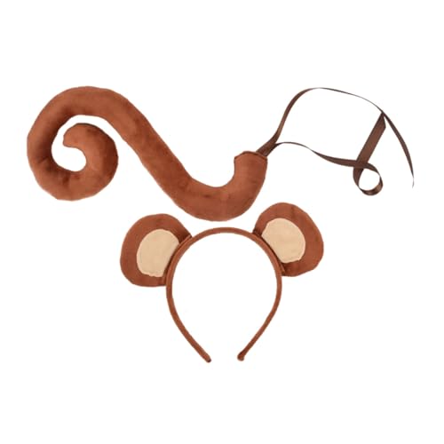 MAGICLULU 1 Satz Affenkostüm Set für Erwachsene und Affenohren Haarreif für Karneval Cosplay Teilig aus Weichem Bequemem Material Wiederverwendbar für Bühnenaufführungen und Veranstaltungen MAGICLULU 1 Satz Affenkostüm Set für Erwachsene und Affenohren Haarreif für Karneval Cosplay Teilig aus Weichem Bequemem Material Wiederverwendbar für Bühnenaufführungen und Veranstaltungen von MAGICLULU