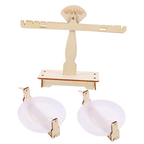 MAGICLULU 1 Satz DIY Balance Scale für Holzspielzeug Balance und Gewicht Lernspielzeug für Praktische Experimente und Kreative Projekte Sicheres Bastelmaterial für Pädagogische und von MAGICLULU