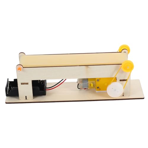 MAGICLULU 1 Satz Förderspurmodell Experiment -Wissenschaftsmodelle Entwicklungsspielzeug Lehrstütze Technikprodukte Wissenschaftsexperimente für DIY-Werkzeuge hölzern Beige von MAGICLULU