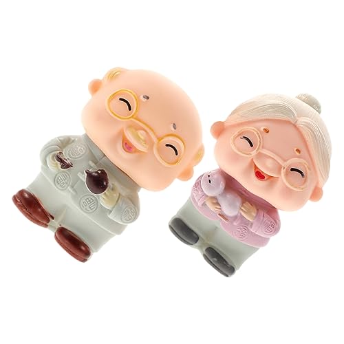 MAGICLULU 1 Satz Geburtstagstorte Dekoration Geburtstagstorte Topper Für Eltern Skulptur Hochzeitsgeschenk Ältere Statue Miniaturfigur Eines Älteren Ehepaares Vinyl 2 Stück MAGICLULU 1 Satz Geburtstagstorte Dekoration Geburtstagstorte Topper Für Eltern Skulptur Hochzeitsgeschenk Ältere Statue Miniaturfigur Eines Älteren Ehepaares Vinyl 2 Stück von MAGICLULU